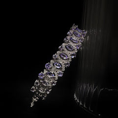 2x4mm Purple Oval Tanzanite Bracelet